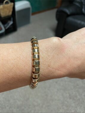 Vintage Gold-Tone Square Bracelet - Women Jewelry